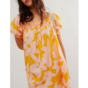 NWOT Mila printed mini dress by Free People in size XS